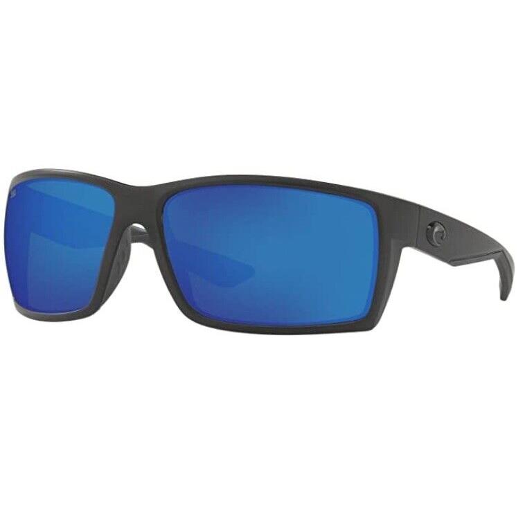 Costa Reefton Sunglasses - Polarized - Blackout W/blue Mirror Glass - Blackout Frame, Blue Mirror Lens