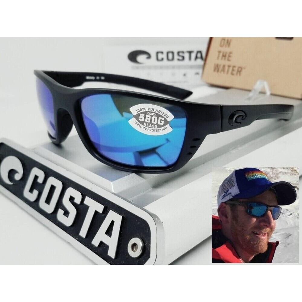 Costa Del Mar Blackout/blue Mirror Whitetip Polarized 580G Sunglasses