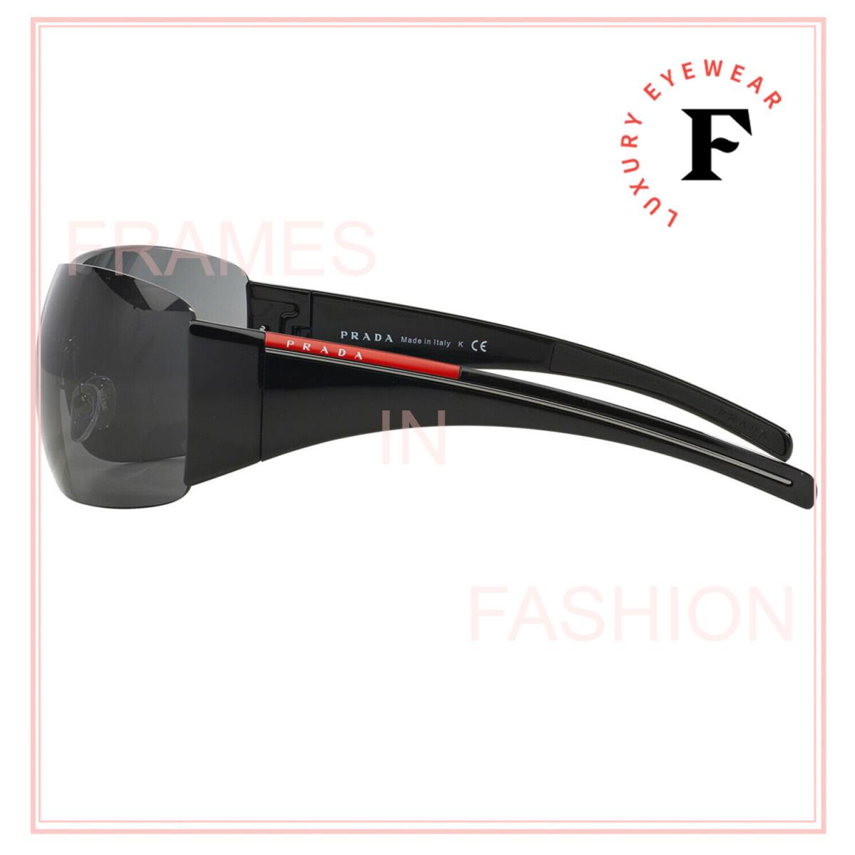 Prada 02L Linea Rossa Black Wrap Shield Sport Ski Mask Sunglasses PS02LS 1AB-1A1