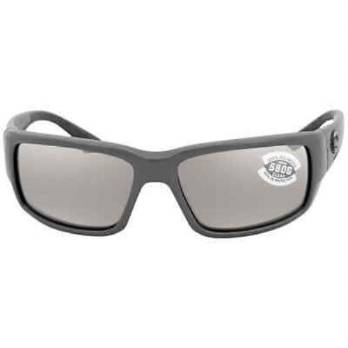 Costa Del Mar Fantail Copper Silver Mirror Polarized Glass Men`s Sunglasses TF - Frame: Gray, Lens: Silver