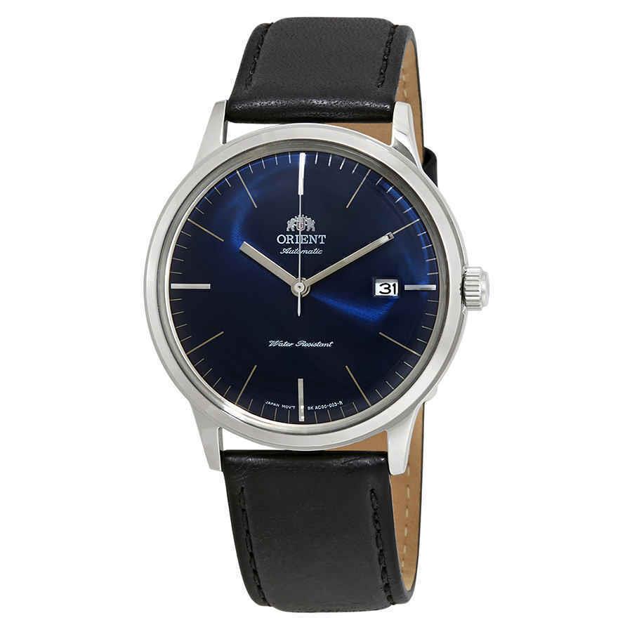 Orient 2nd Generation Bambino Automatic Blue Dial Men`s Watch FAC0000DD0 - Dial: Blue, Band: Black, Bezel: Silver