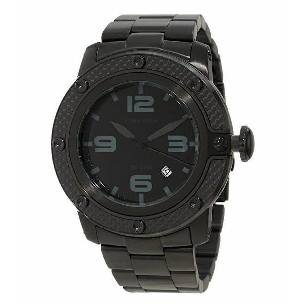 Seiko Glam Rock Men`s GR33008 Sobe Black Dial Black Ion-plated Stainless Steel Watch