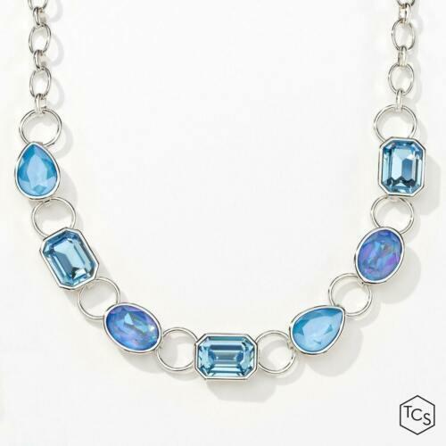 Touchstone Crystal by Swarovski Blue Collar Necklace