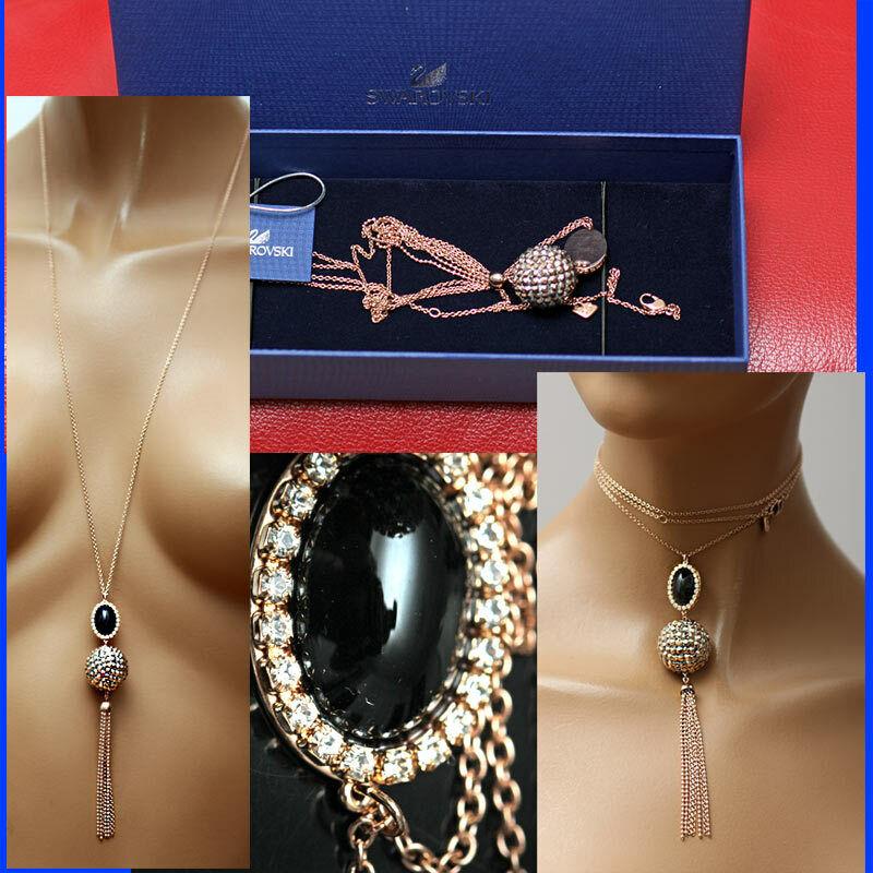 Swarovski Ladies Diamond Crystal Globe Necklace w/ Box Tag