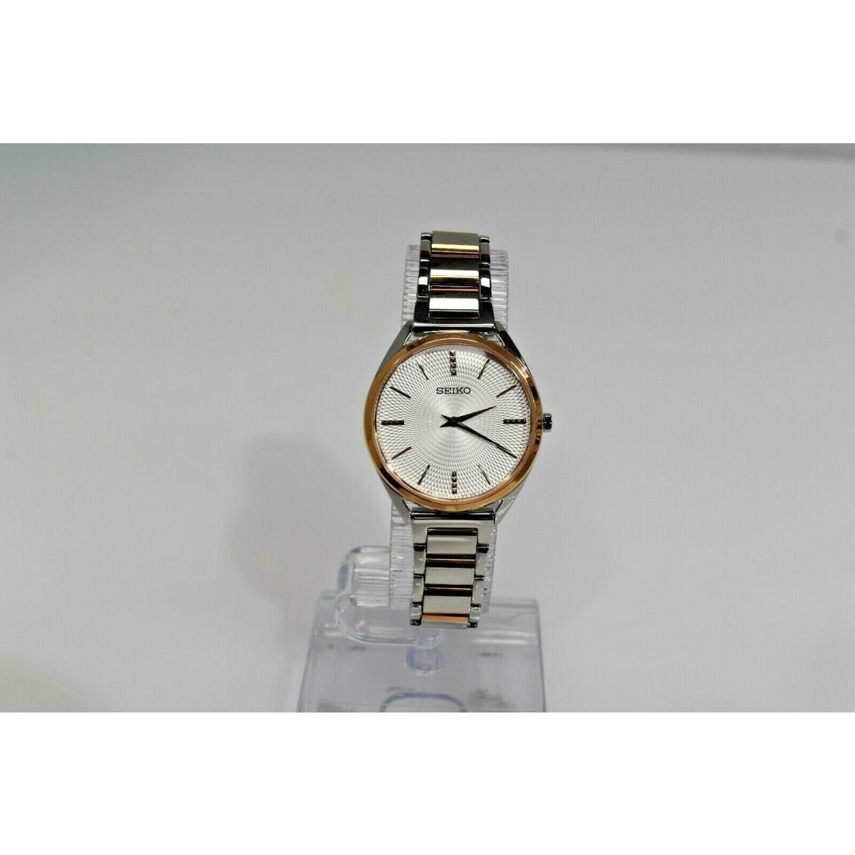 Seiko Women`s SS RG White Dial SWR034 Watch