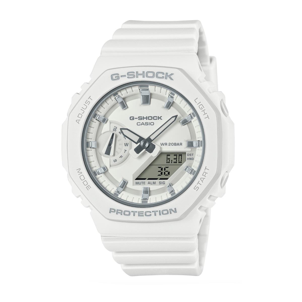 Casio G-shock GMAS2100-7A Ana-digi White 43 mm Resin Quartz Women`s Watch