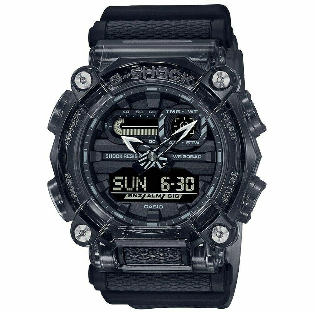 G-shock Casio Ana-digi Transparent Series Gray Men Watch GA900SKE-8A