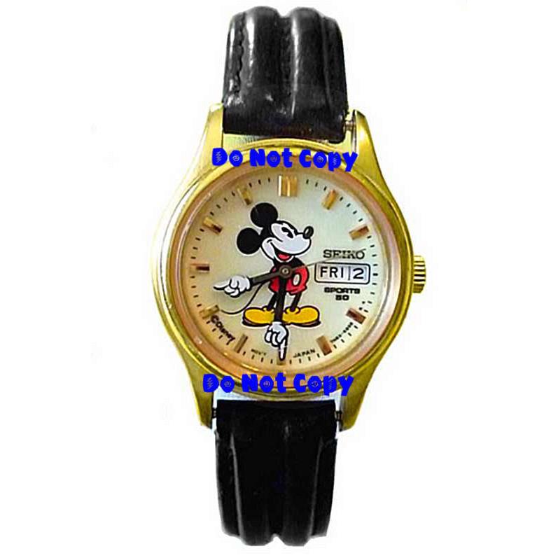 Ladies Disney Mickey Mouse Lumibrite Date Seiko Watch