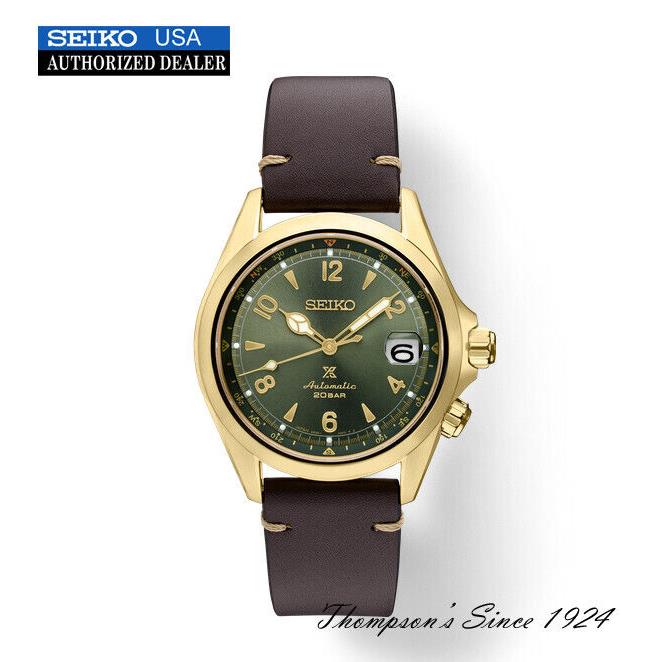 Seiko Alpinist Green Dial Gold Pvd Watch SPB210 US Market 3 Year Warranty