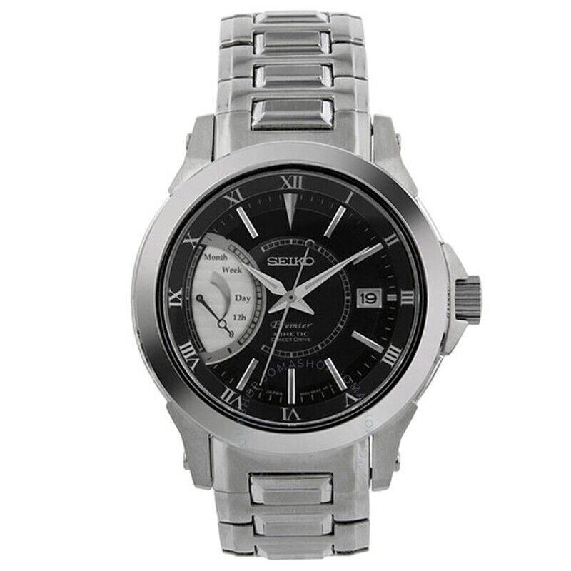 Seiko Premier Kinetic Direct Drive 42MM Men`s Watch SRG001