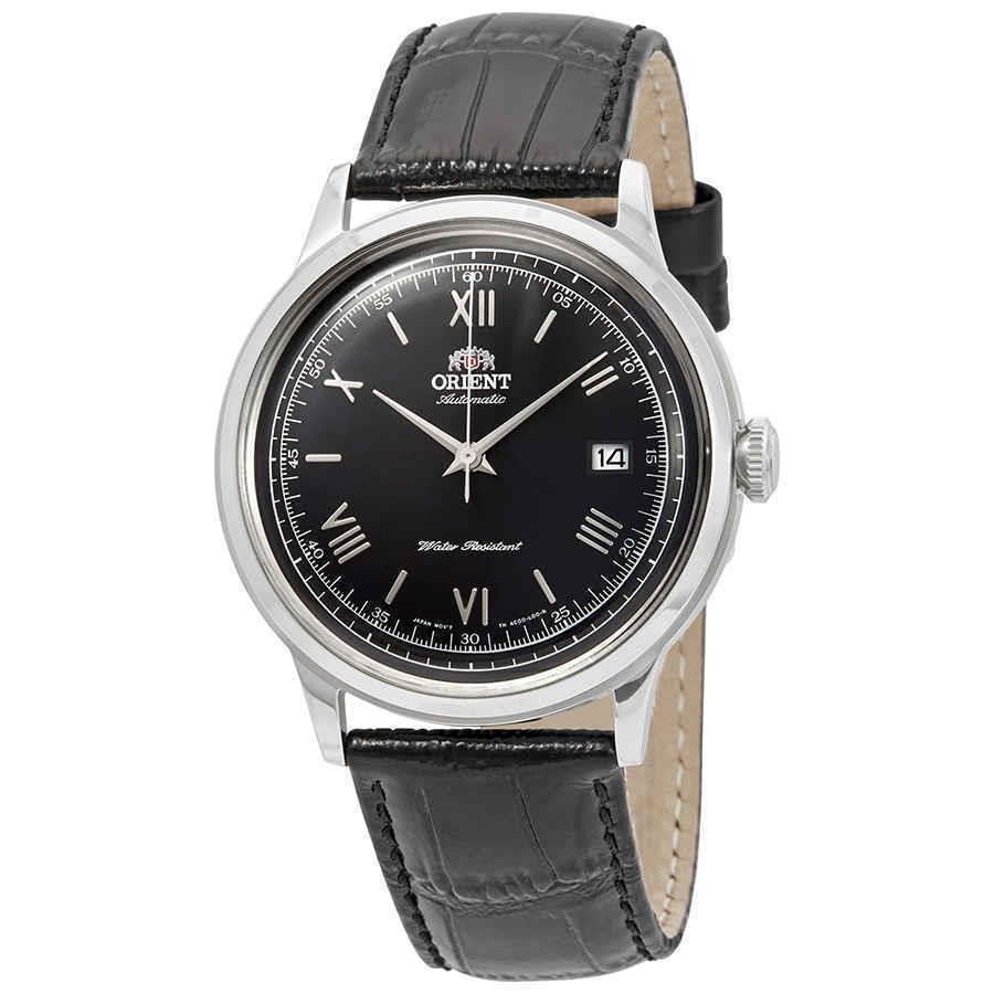 Orient 2nd Generation Bambino Automatic Black Dial Men`s Watch FAC0000AB0 - Dial: Black, Band: Black, Bezel: Silver