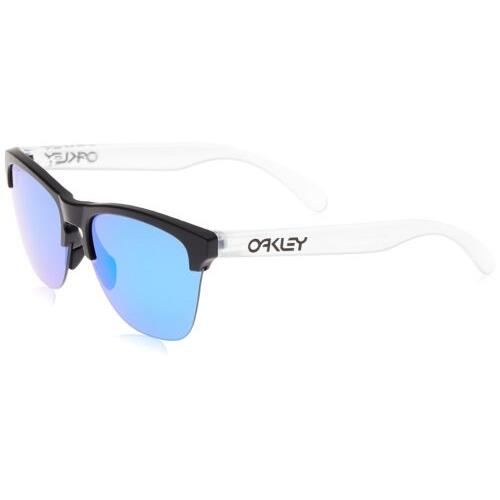 OO9374-02 Mens Oakley Frogskins Lite Sunglasses - Frame: Black, Lens: Blue