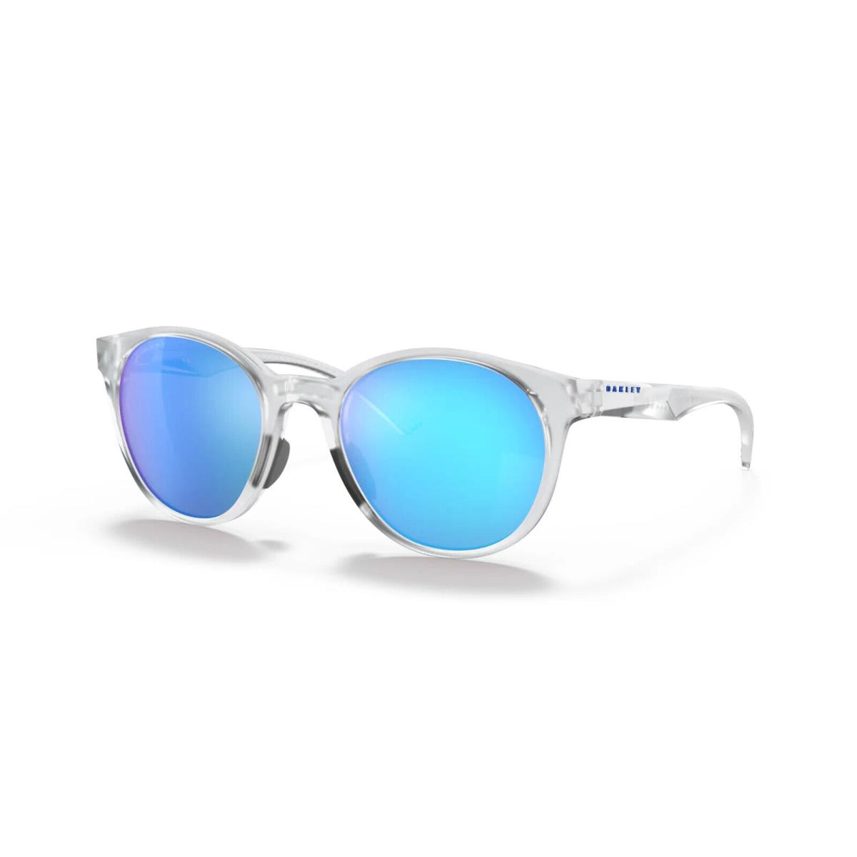 Oakley Spindrift Sunglasses OO9474-0452 Matte Clear Frame W/ Prizm Sapphire Lens