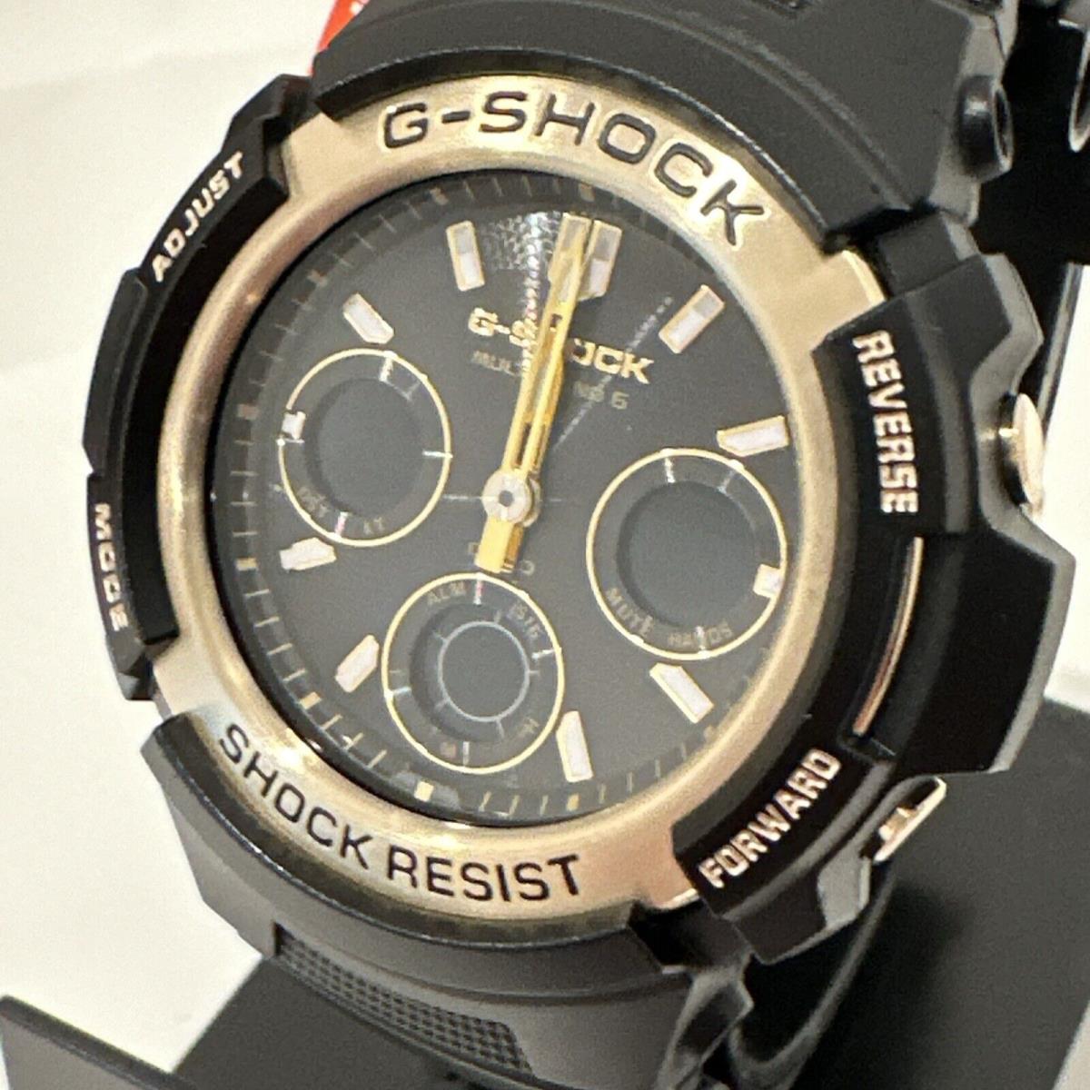 Casio Analog-digital AWG-100 M100 Series Black Dial Watch AWGM100SBG-1A