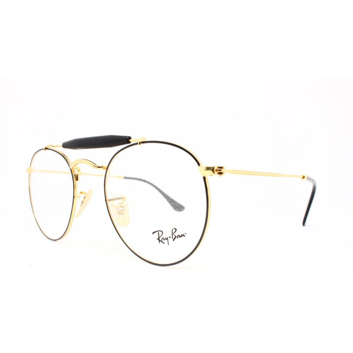 Ray-ban Ray Ban RB 3747V 2946 Black Gold Eyeglasses 50-21-145 R17
