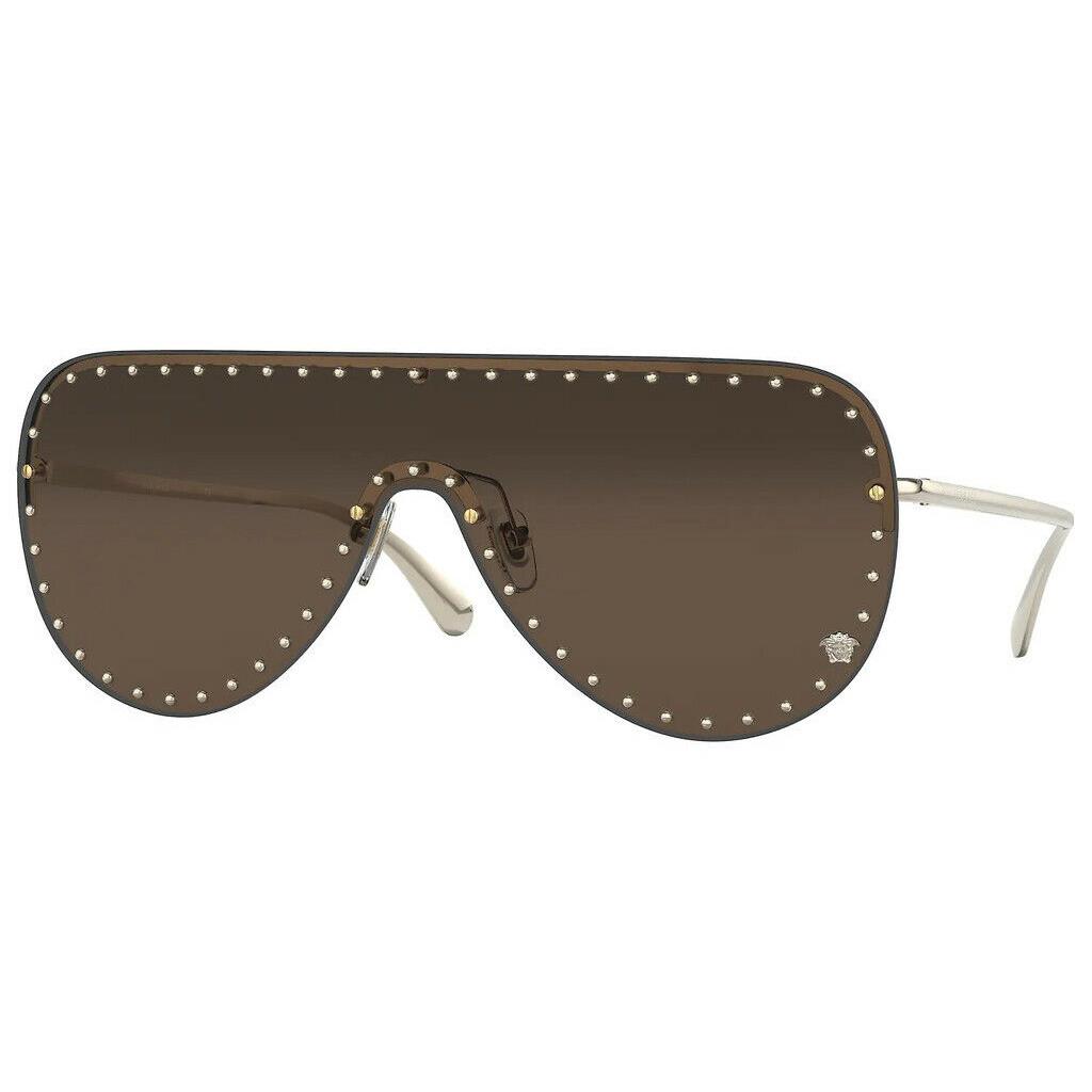 Versace Sunglasses VE2230B 125273 45mm Pale Gold / Dark Brown Lens