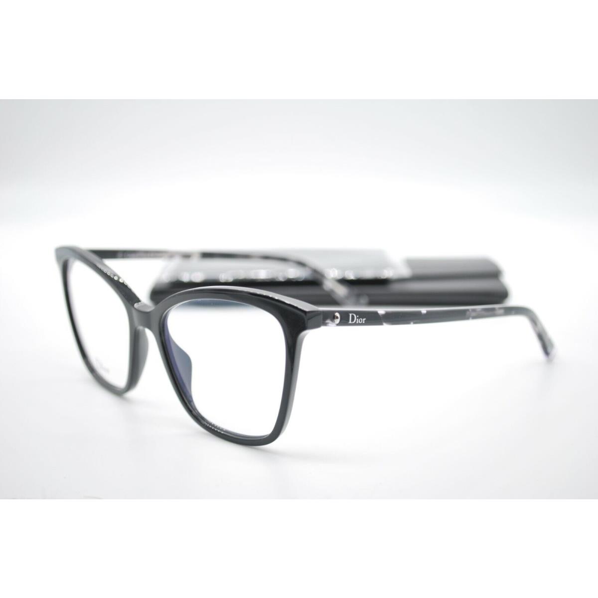 Christian Dior Montaigne 49 WR7 Black Havana Eyeglasses RX 52-17
