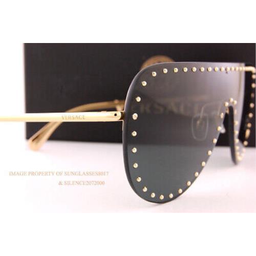 Versace sunglasses  - Gold Frame, Dark Grey Lens 2