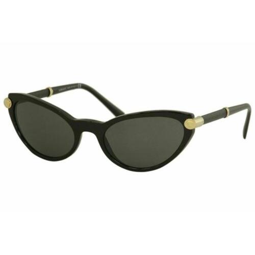 Versace V-rock VE4365Q VE/4365/Q GB1/87 Black Fashion Cat Eye Sunglasses 54mm