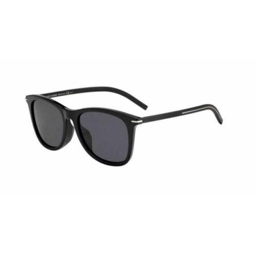 Christian Dior Blacktie 268FS 0807/IR Black/gray Blue Sunglasses - Black Frame, Gray Lens
