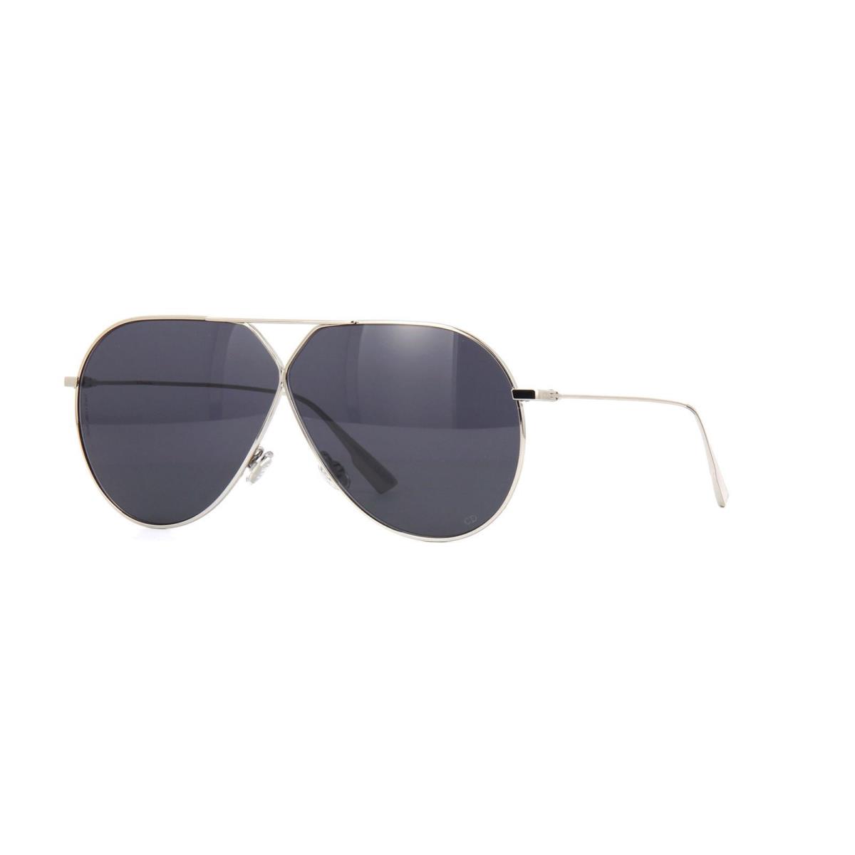 Christian Dior Stellaire 3 3YGIR Light Gold Polarized Sunglasses - Light Gold Frame, Grey Blue Lens
