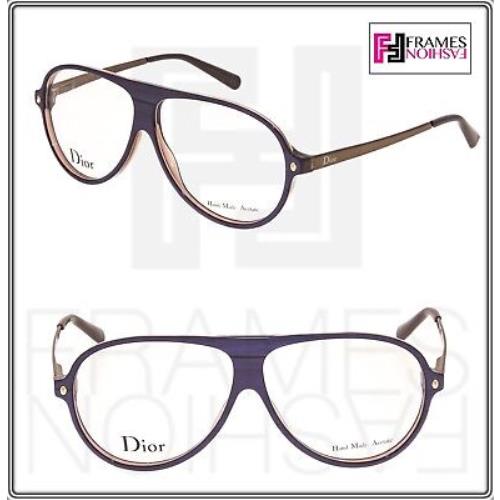 Christian Dior Les Marquises CD3226 Bronze Violet Brown Aviator Eyeglasses