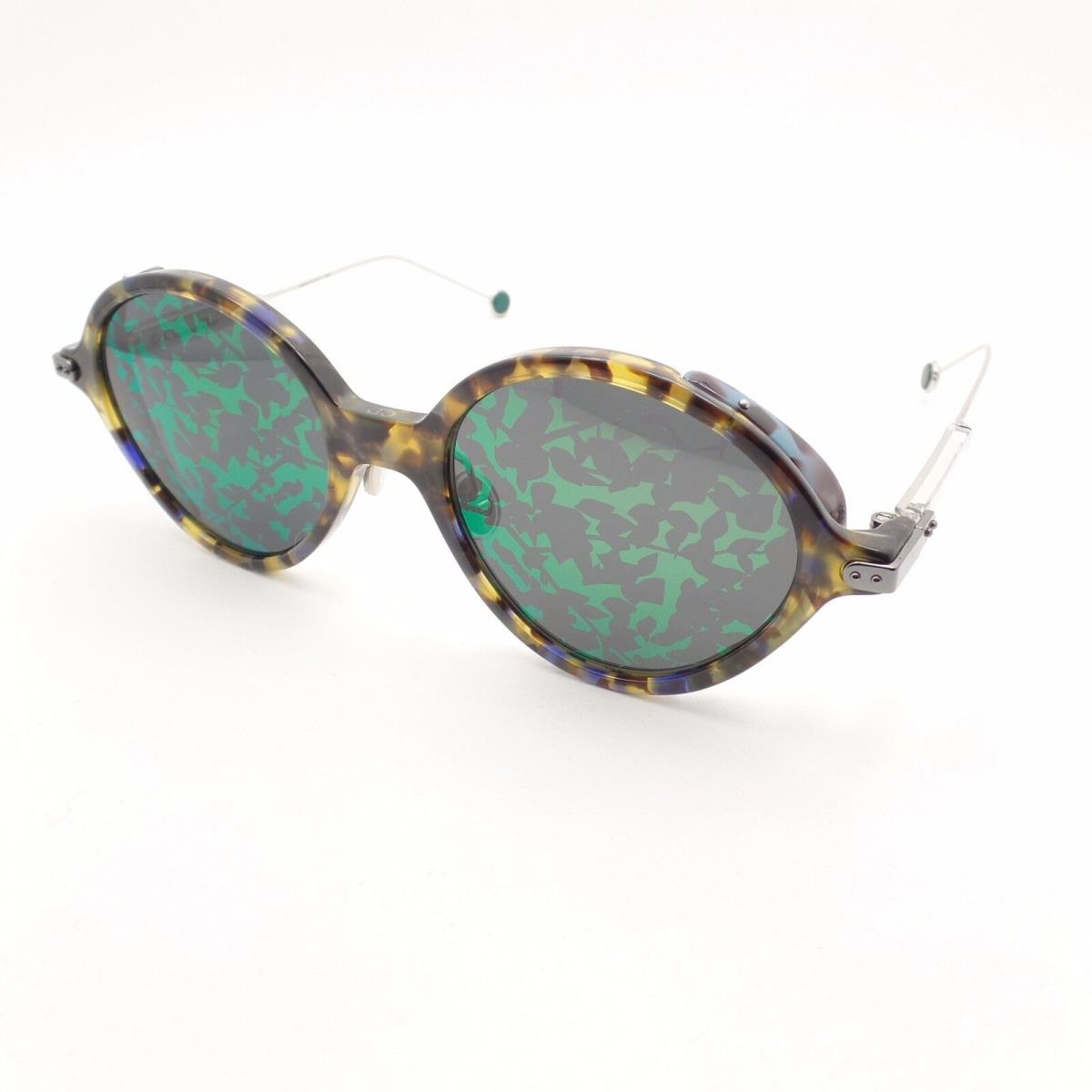 Christian Dior Umbrage 0X8TW Havana Blue Green Leaf Mirror Sunglasses