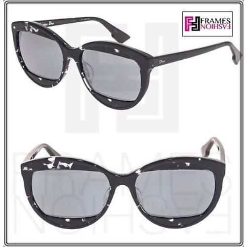 Christian Dior Mania 2 Translucent Lilac Black Havana Sunglasses Unisex MANIA2