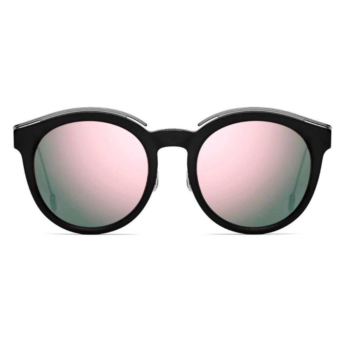 Christian Dior Blossom ANS0J 52mm Black Pink Mirror Sunglasses Italy