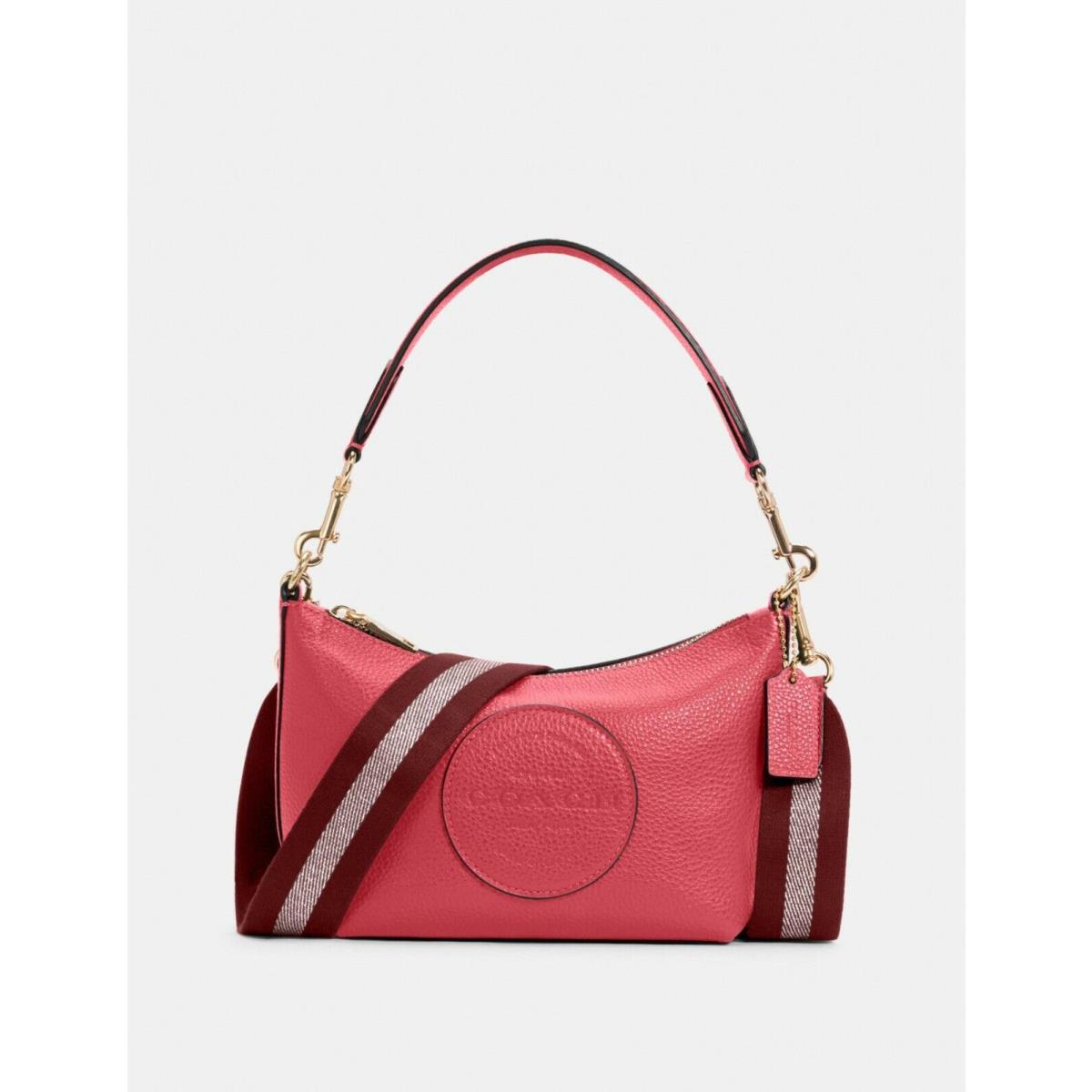 Coach C2829 Dempsey Shoulder Bag with Patch Fuchsia Msrp: