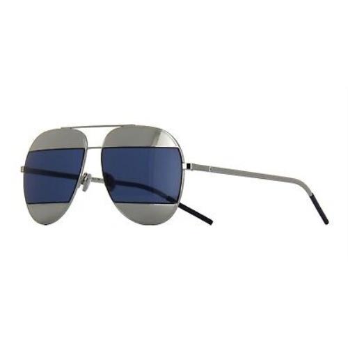 Christian Dior Split 1 Palladium/palladium Grey Blue 010/KU Sunglasses - Frame: , Lens: palladium grey blue