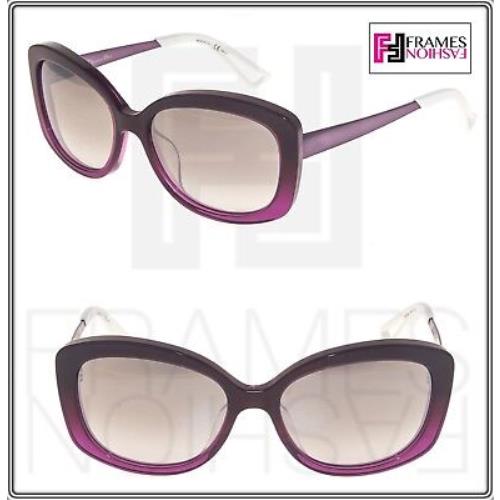 Christian Dior Extase2 Extase 2 Plum Violet Silver Mirrored Square Sunglasses