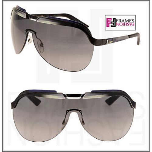 Christian Dior Solar Black White Unisex Shield Sunglasses Diorsolar