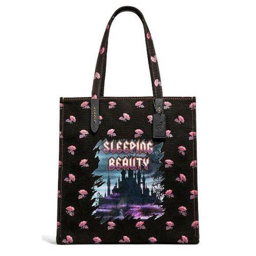 Disney X Coach Limited Edition Sleeping Beauty Castle Tote Purse Dark Fairy Tale