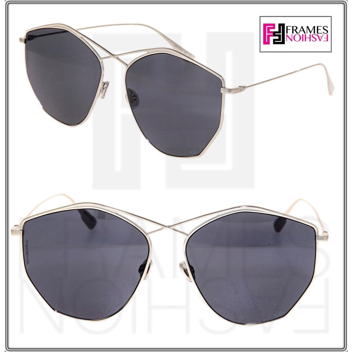 Christian Dior Stellaire 4 Palladium Metal Black Sunglasses Women