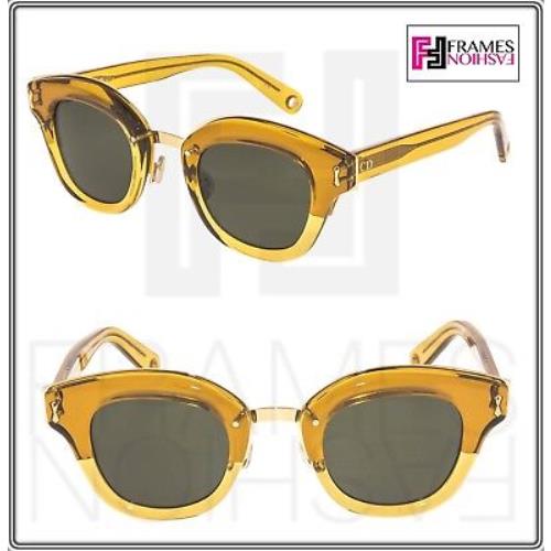 Christian Dior Savane Yellow Green Gold Limited Edition Sunglasses Diorsavane