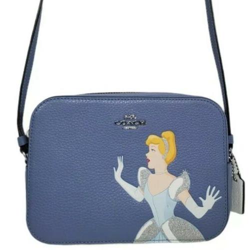 Coach C3406 Disney X Coach Mini Camera Bag with Cinderella Periwinkle Blue