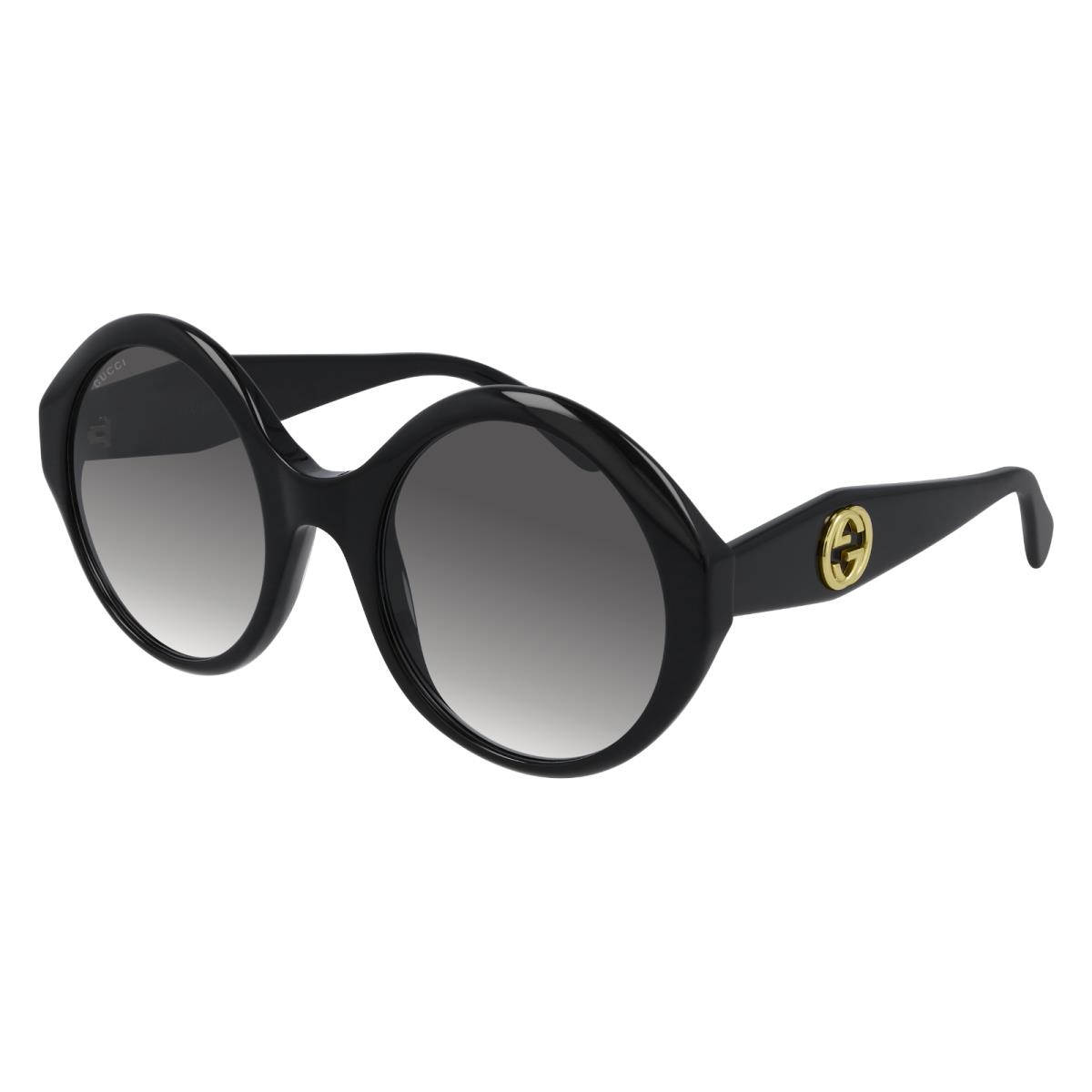 Gucci GG 0797S 001 Black/gray Gradient Round Women`s Sunglasses