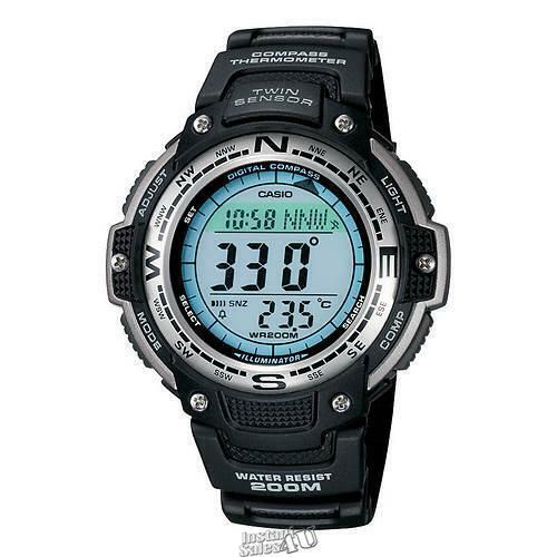 Casio-sport Watch with Compass 51.5 X 47.6 X 13.2mm