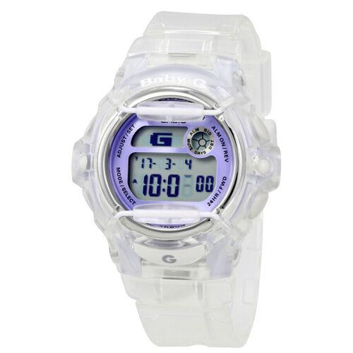 Casio Women`s Baby-g Transparent Resin Band Digital Dial Watch BG-169R-7ECR