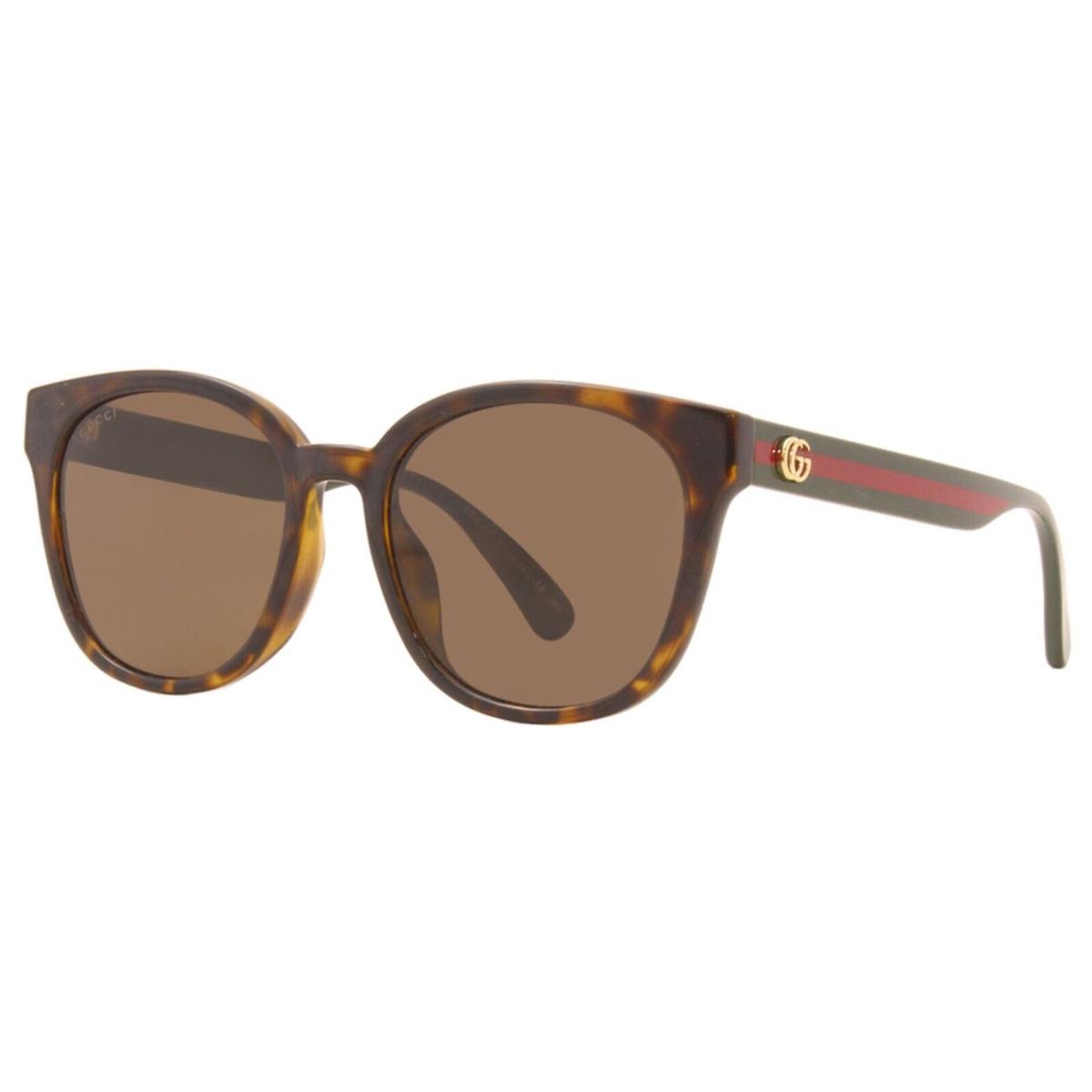 Gucci Sunglasses GG0855SK 003 Havana Frames Brown Gradient Lens 56MM