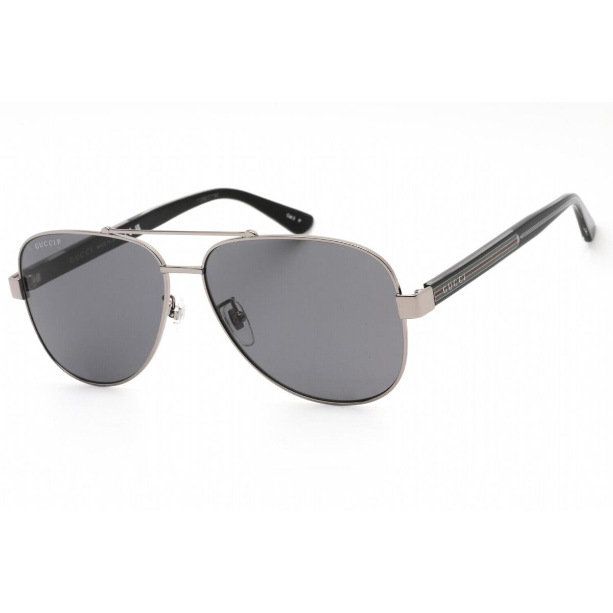 Gucci GG0528S-007-63 Sunglasses Size 63mm 150mm 14mm Ruthenium Men