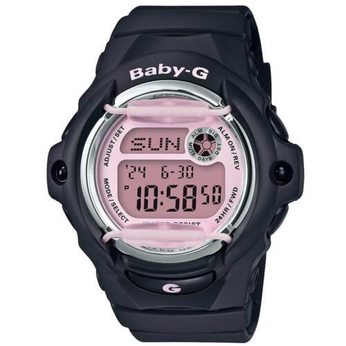 Casio Women`s Watch Baby-g World-time Digital Dial Black Resin Strap BG169M-1