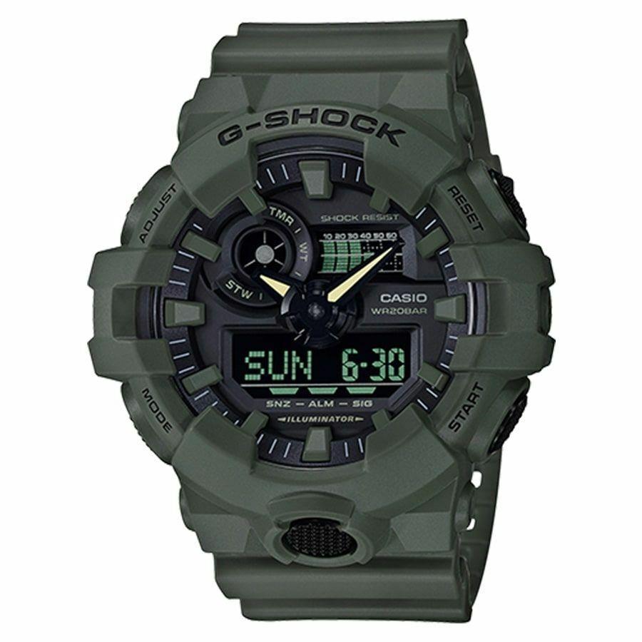 Casio G-shock Analog/digital Watch Olive Green Resin GA-700UC-3A / GA700UC-3A