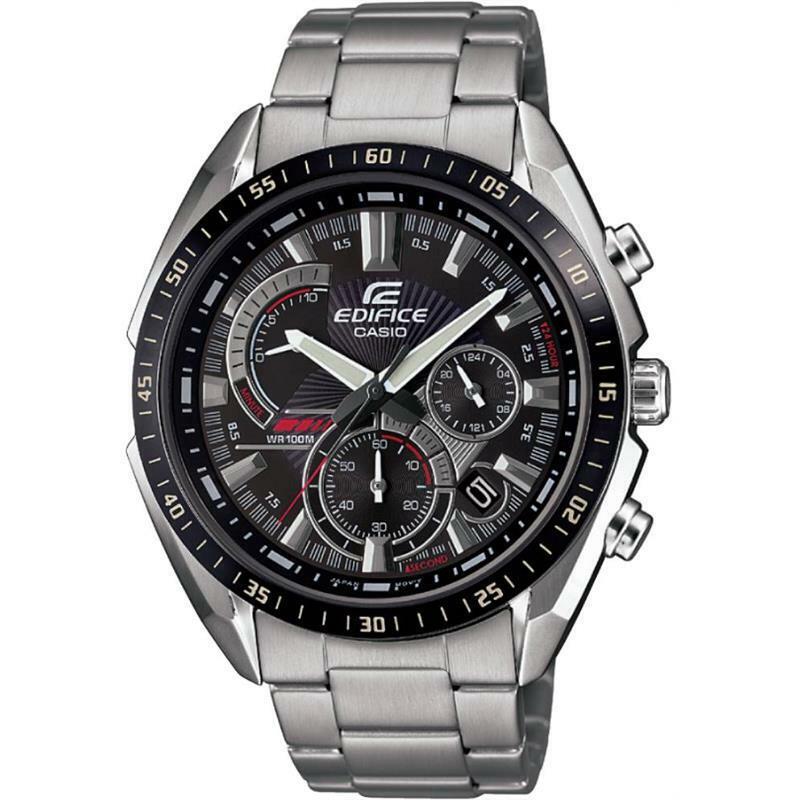 Casio Men`s Edifice EFR570DB-1AV Chrono Stainless Steel Watch