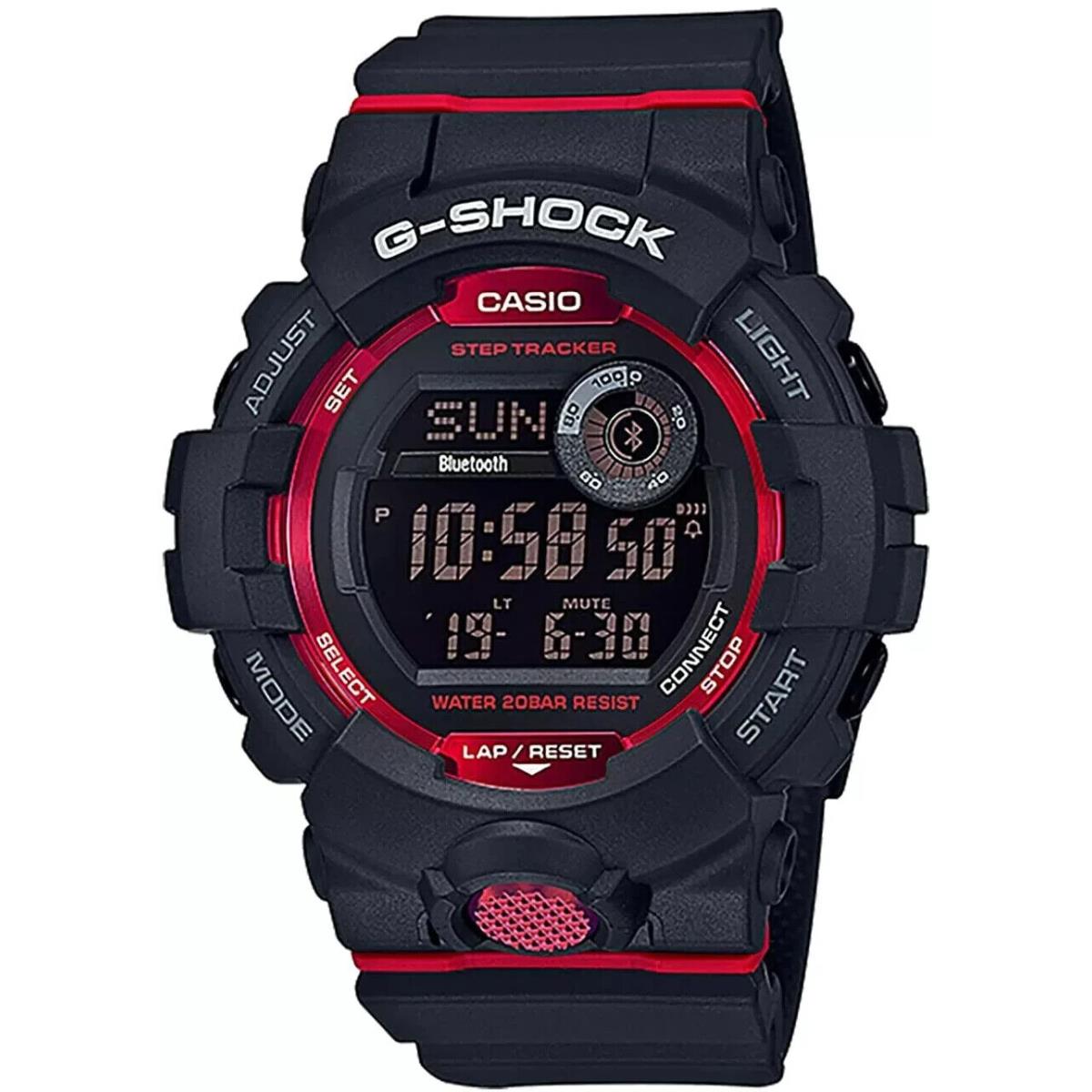 Casio Men`s Watch G-squad Digital Black Dial Resin Strap Bluetooth GBD800-1