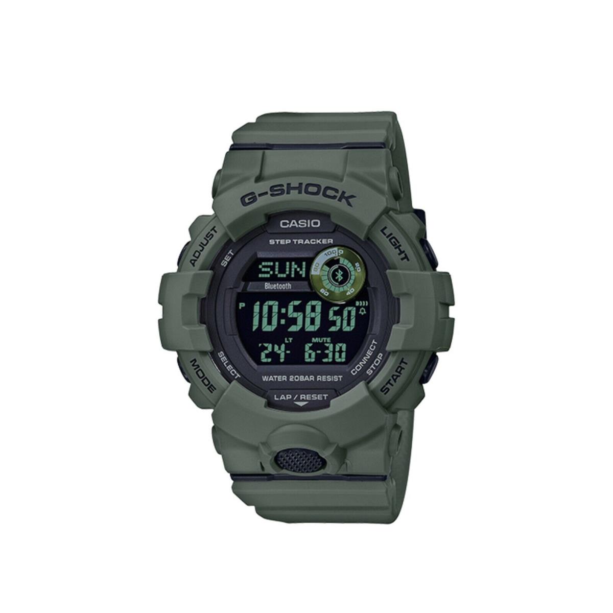 Casio G-shock Olive Green Step Tracker Bluetooth Digital Watch GBD800UC-3