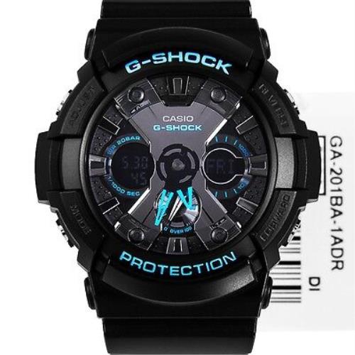 Casio Men`s GA-201BA-1A G Shock Analog-digital Display Quartz Black Watch