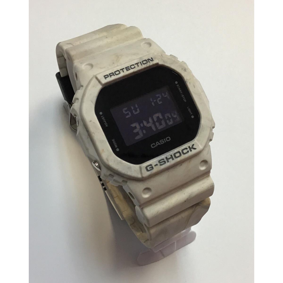 Casio G-shock Men`s Utility Wavy Marble Digital Watch DW5600WM-5