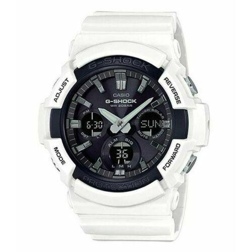 Casio G-shock GAS100B-7A Men Solar Ana-digi Alarm Chronograph White Watch